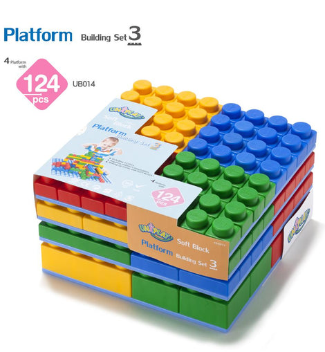 UNiPLAY Platform with 124pcs Soft Building Blocks (#UB014)